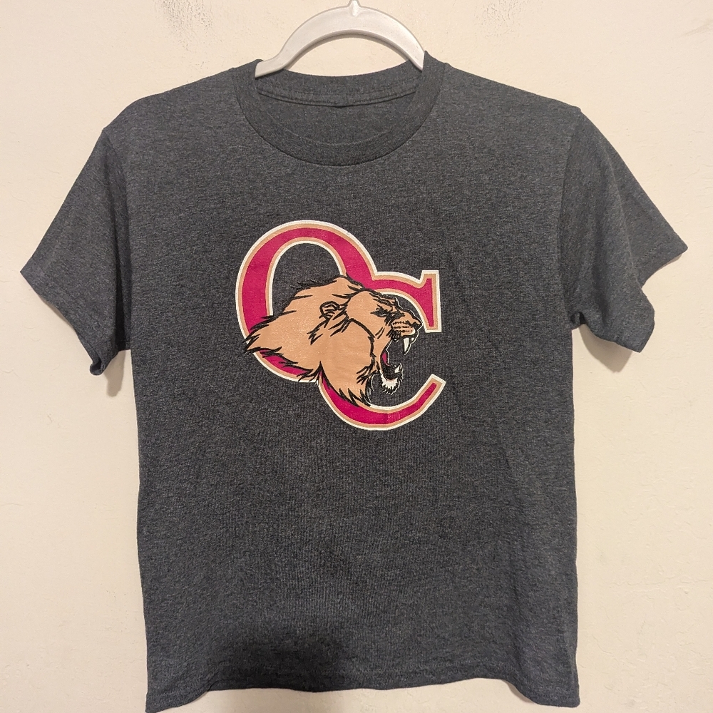 OC Lion Grey Short Sleeve Shirt Size Large